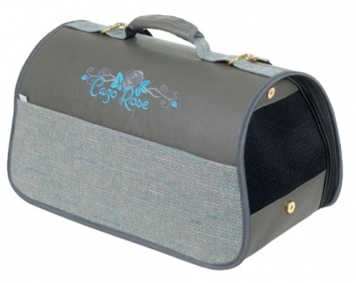 Pet Carrier Blue Rose