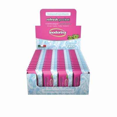 Inodorina Refresh Pocket 15 wet wipes